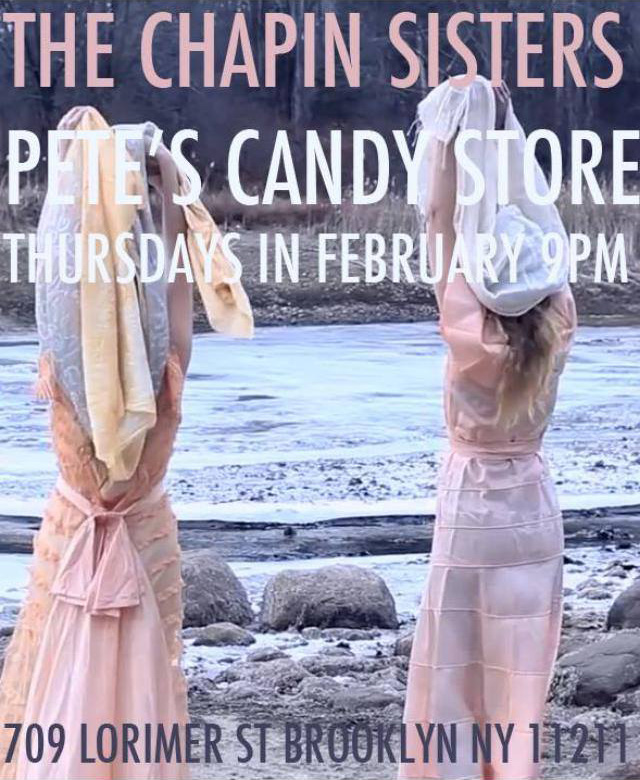 Chapin Sisters at Pete's Candy Store 2014